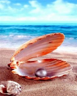 Pearls on the Beach - Seascape Paint By Number