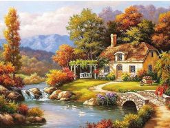 Picture Paradise Landscape City- DIY Paint By Numbers