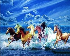 Horse and Waves - Animals Paint By Number
