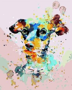 Cute Colorful Dog - Animals Paint By Number