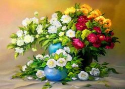 Flowers in vase -  Flowers Paint By Number