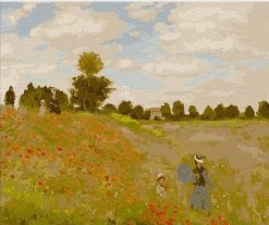 Poppy Field Claude Monet - Landscape Paint By Number