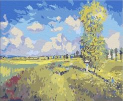 Summer Poppy Fields Claude Monet - Landscape Paint By Number