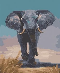Gray Elephant - Animals Paint By Number