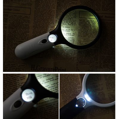 Handheld led magnifier glass