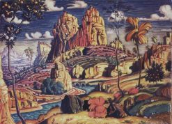 Memories of Mantegna By Konstantin Bogaevsky - Landscape Paint By Number