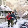 Couple in snowy day - Romance and Love Paint By Number
