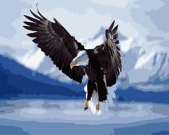 Eagle Spreads Its Wing - Birds Paint By Number