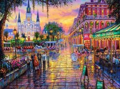Colorful Jackson Square New Orleans - Cities Paint By Number