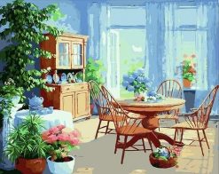Indoor Tea Room - Still Life Paint By Numbers