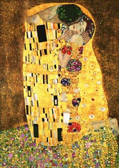 Kissing Handpainted Oil Painting - DIY Paint By Numbers - Numeral Paint