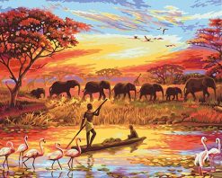 Picture Elephant Art Acrylic - DIY Paint By Numbers - Numeral Paint