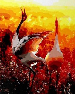 Crowned Cranes - Birds Paint By Number