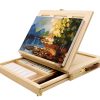 wooden easel tabletop