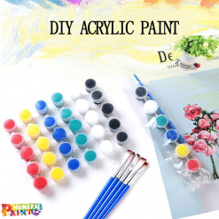 6-8 Acrylic Paint Set For Paint By Numbers