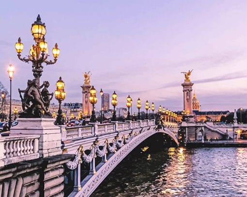 Pont Alexandre III Paris France Paint by numbers