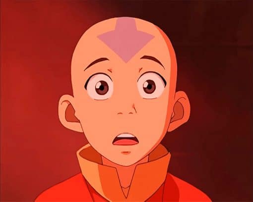 Shocked Aang The Last Airbender Paint by numbers