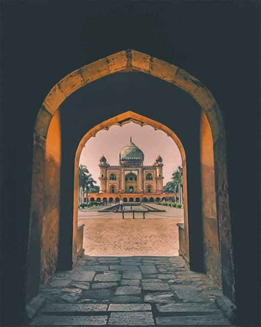 Safdarjung Tomb Delhi India Paint by numbers