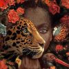 African woman tiger adult paint by numbers