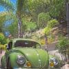 Antique Green VW adult paint by numbers