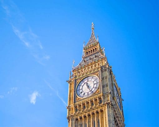 Big Ben Clock tower London England adult paint by numbers