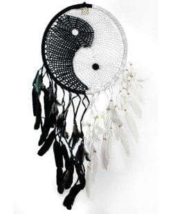 Black and white dream catcher adult paint by numbers