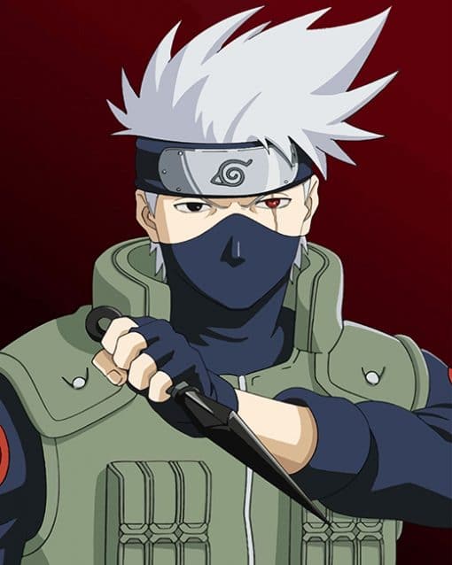 Kakashi Hatake Naruto paint by number