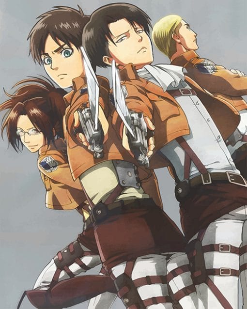 Levi Eren Hanji Erwin adult paint by numbers