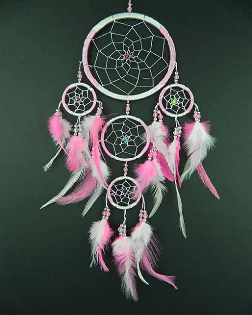 Pink Dream Catcher adult paint by numbers