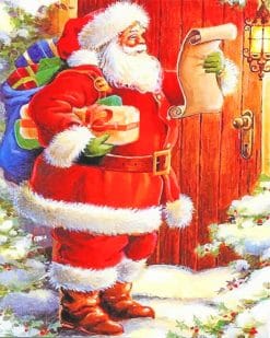 Santa Gifts Card paint by number