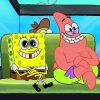 Spongebob squarepants and his friend adult paint by numbers