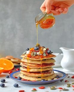 Sweet Pancake with honey adult paint by numbers