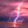 Aesthetic Lightning Sky paint by number