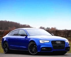 Blue Audi Car NEW paint by number