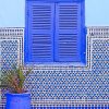 Blue Moroccan Style paint by number