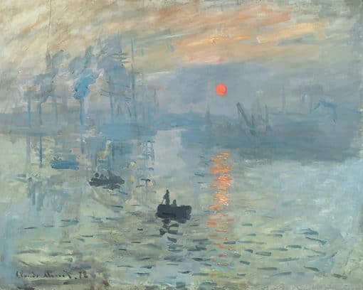 Claude Monet Sunrise paint by number