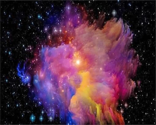 Colorful Galaxy paint by number
