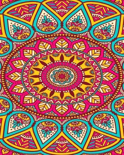 Colorful Mandala Paint By numbers