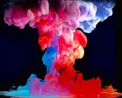 Colorful Smoke Abstract paint by number