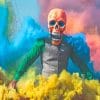 Colorful Smoke Skull Paint by numbers