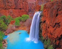 Grand Canyon Waterfall paint by number