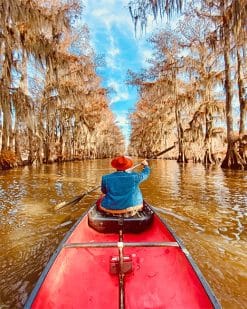 Red Boat Traveling paint by number