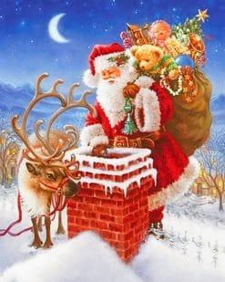 Santa Christmas paint by number