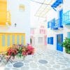 Santorini Greece Buildings paint by number