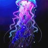 Blue And Purple Jellyfish Paint By Numbers