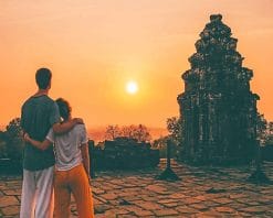 Angkor Sunset Lovers adult paint by numbers