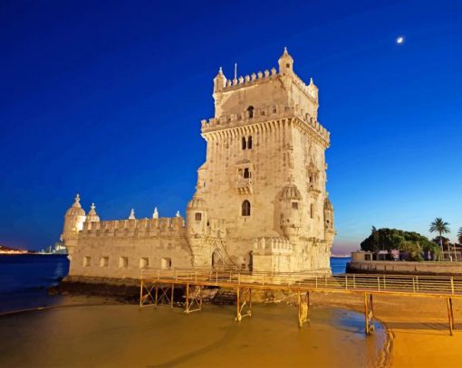 Belem Tower Portugal adult paint by numbers