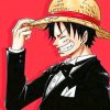 Classy Luffy One Piece adult paint by numbers