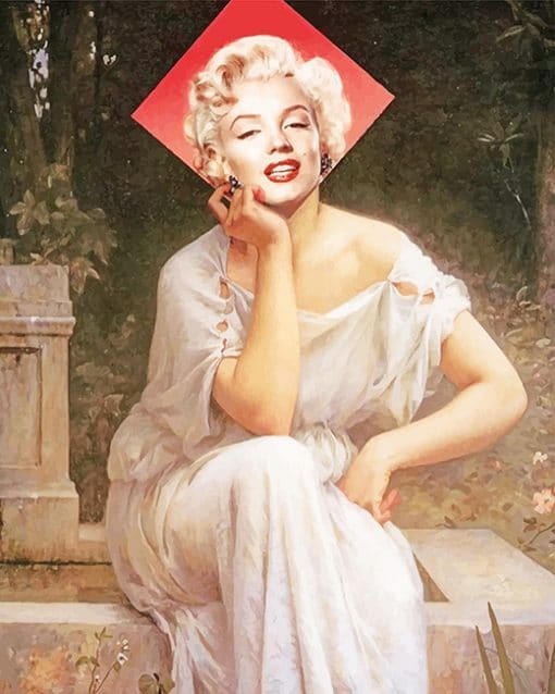 Collage Art Marilyn Monroe paint by number