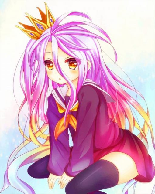 Cute Shiro No Game No Life adult paint by numbers